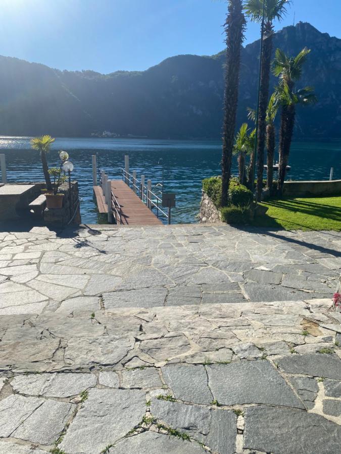 Holiday On The Lake Lugano Bissone Exterior foto